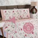 Ver imagem 2 de Jogo Lençol Casal Micropercal 457210/rose 04 Peças