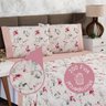 Jogo Lençol Casal Micropercal 457210/rose 04 Peças - 2