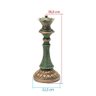 Rainha Peça do Xadrez Decorativa em Resina 30 Cm Verde - 2