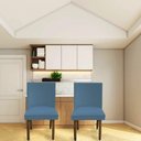 Ver imagem 5 de Kit 04 Cadeiras Para Sala De Jantar Tóquio Pés palito Suede Azul Tiffany - D'Classe Decor