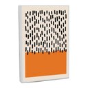Ver imagem 1 de Quadro Decorativo Abstrato Linhas e Cores Ii com Moldura Filete