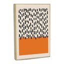Ver imagem 3 de Quadro Decorativo Abstrato Linhas e Cores Ii com Moldura Filete