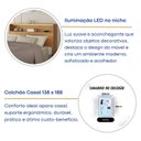 Ver imagem 7 de Cabeceira Casal com Nicho e LED MDF Aurora Yescasa