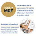 Ver imagem 6 de Cabeceira Casal com Nicho e LED MDF Aurora Yescasa
