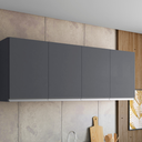 Ver imagem 1 de Armário Aéreo 4 Portas 1,50cm Andréia Cinza Mabi