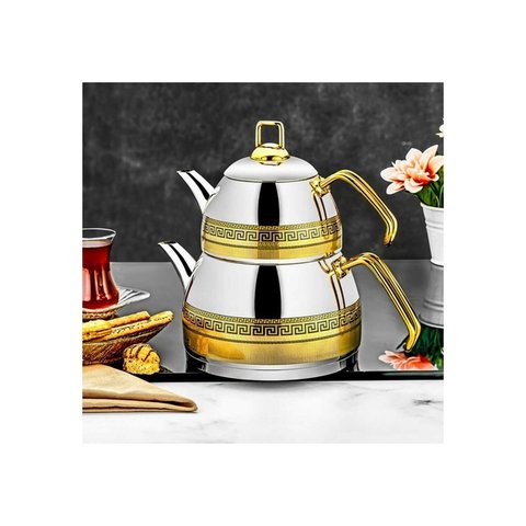 Chaleira & Bule de Chá Aço Inox Turco Ela