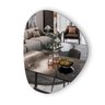 Espelho Decorativo Orgânico Lapidado 70x58 Moderno - com Suporte para Fixação - 5