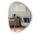 Ver imagem 4 de Espelho Orgânico Decorativo Lapidado 70x58 Moderno - com Suporte para Fixação