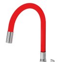 Ver imagem 3 de Torneira para Cozinha Leão Metais Linha Color Vermelho Bica Emborrachada