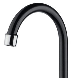 Torneira para Cozinha Bica Móvel ABS Herc Preto Tipo Parede - 3