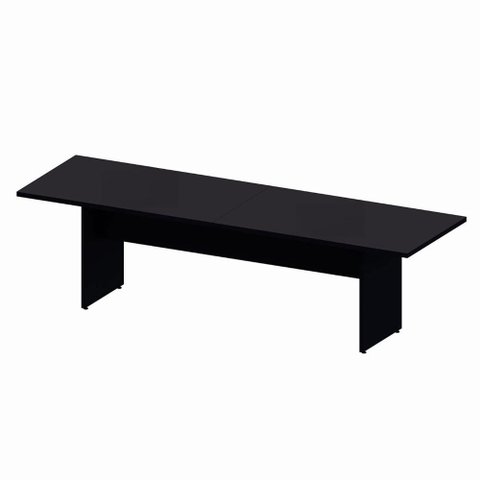Mesa de Reunião 08 Lugares 3,00m X 1,10m com Tampo Bipartido 100% Mdf Escritório F5 Office Cor: