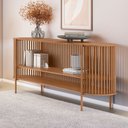 Ver imagem 1 de Aparador Vazado Arcus Base em Madeira Maciça Imbuia Mel