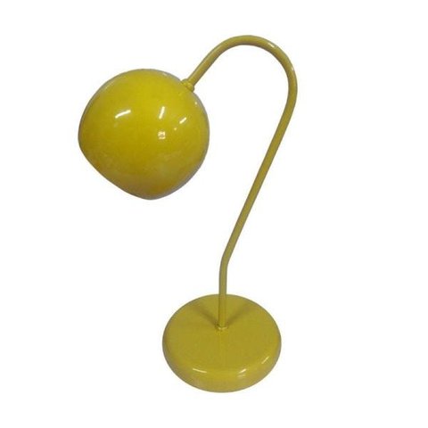 Abajur para Mesa e Escrivaninha Modelo Bolinha - Amarelo