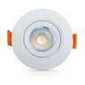 Spot Dicróica LED Direcional 3W Branco Frio Redondo Kit 2 - 1
