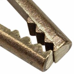 Garra negativa para 500 amperes em bronze - N500 - Carbografite - 2