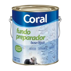 Fundo preparador base água 3,6L Coral