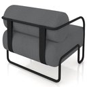 Ver mais imagens de Kit 02 Poltronas Decorativa Pés Industrial Moscou K01 Bouclê Cinza - Lyam Decor