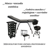 Kit Maca Móvel + Escada + Cadeira Mocho + Carrinho Salão - 7