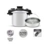 Panela Pressão Opti Space 7l Inox Fundo Triplo e Cesto Tefal - 4