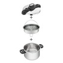 Ver imagem 6 de Panela Pressão Opti Space 7l Inox Fundo Triplo e Cesto Tefal