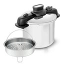 Ver imagem 1 de Panela Pressão Opti Space 7l Inox Fundo Triplo e Cesto Tefal