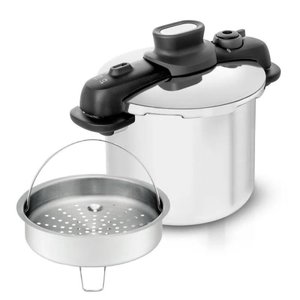 Panela Pressão Opti Space 7l Inox Fundo Triplo e Cesto Tefal