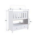 Ver imagem 5 de Berço com Colchão Moisés 2 Gavetas Branco Mobilia Store