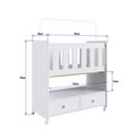 Ver imagem 5 de Mini Berço Moisés com Colchão 2 Gavetas Certificado Pelo Inmetro By 511 Branco - Completa Móveis com