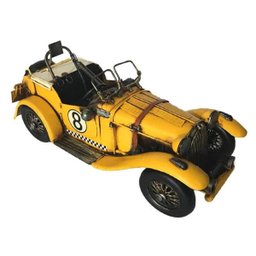 Calhambeque de Metal Decorativo Amarelo Avalon - 1