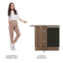 Ver imagem 7 de Balcão de Canto Glamy 1 Porta Rustic e Preto Madesa