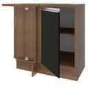 Ver imagem 4 de Balcão de Canto Glamy 1 Porta Rustic e Preto Madesa
