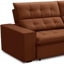 Ver imagem 6 de Sofá Retrátil Reclinável para Sala 3 Lugares 250cm Vincent F04 Veludo Terracota - Lyam Decor