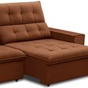 Ver imagem 5 de Sofá Retrátil Reclinável para Sala 3 Lugares 250cm Vincent F04 Veludo Terracota - Lyam Decor