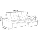 Ver imagem 4 de Sofá Retrátil Reclinável para Sala 3 Lugares 250cm Vincent F04 Veludo Terracota - Lyam Decor