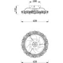 Ver imagem 2 de Luminária Plafon Ventilador Teto Miniwind Madeira Escura 23w