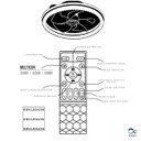 Ver imagem 3 de Luminária Plafon Ventilador Teto Miniwind Madeira Escura 23w