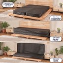 Ver imagem 2 de Colchão Casal Espuma D33 Dobrável Multiuso 3 em 1 Firme a Vácuo Bf Colchões