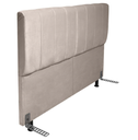 Ver imagem 1 de Cabeceira Estofada Queen 160cm C/ Frame Suede Creme - Lahome Decor