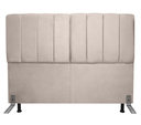 Ver imagem 2 de Cabeceira Estofada Queen 160cm C/ Frame Suede Creme - Lahome Decor