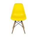 Ver imagem 3 de Conjunto com Mesa Preta e 4 Cadeiras Amarelas Dkr Eames de Polipropileno Base Eiffel Madeira