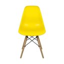 Ver imagem 2 de Conjunto com Mesa e 4 Cadeiras Amarelas Dkr Eames de Polipropileno Base Eiffel Madeira Inovakasa
