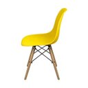 Ver imagem 4 de Conjunto com Mesa e 4 Cadeiras Amarelas Dkr Eames de Polipropileno Base Eiffel Madeira Inovakasa