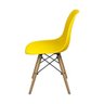 Conjunto com Mesa e 4 Cadeiras Amarelas Dkr Eames de Polipropileno Base Eiffel Madeira Inovakasa - 4