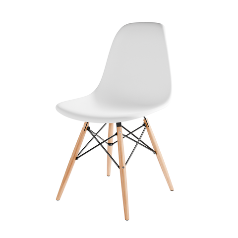 Cadeira Polipropileno Charles Eames Eiffel; para Sala de Jantar, Cozinha e Escritório