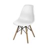 Conjunto com Mesa e 4 Cadeiras Brancas Dkr Eames de Polipropileno Base Eiffel Madeira Inovakasa - 5