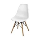 Ver imagem 5 de Conjunto com Mesa e 4 Cadeiras Brancas Dkr Eames de Polipropileno Base Eiffel Madeira Inovakasa