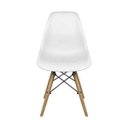 Ver imagem 4 de Conjunto com Mesa e 4 Cadeiras Brancas Dkr Eames de Polipropileno Base Eiffel Madeira Inovakasa