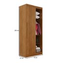 Ver imagem 4 de Guarda-roupa Solteiro Modulado Freyr 1 Porta Cinamomo - Pnr Móveis