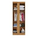 Ver imagem 2 de Guarda-roupa Solteiro Modulado Freyr 1 Porta Cinamomo - Pnr Móveis