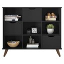 Ver imagem 1 de Nicho Organizador Retrô 3 Gavetas Preto - Qmovi